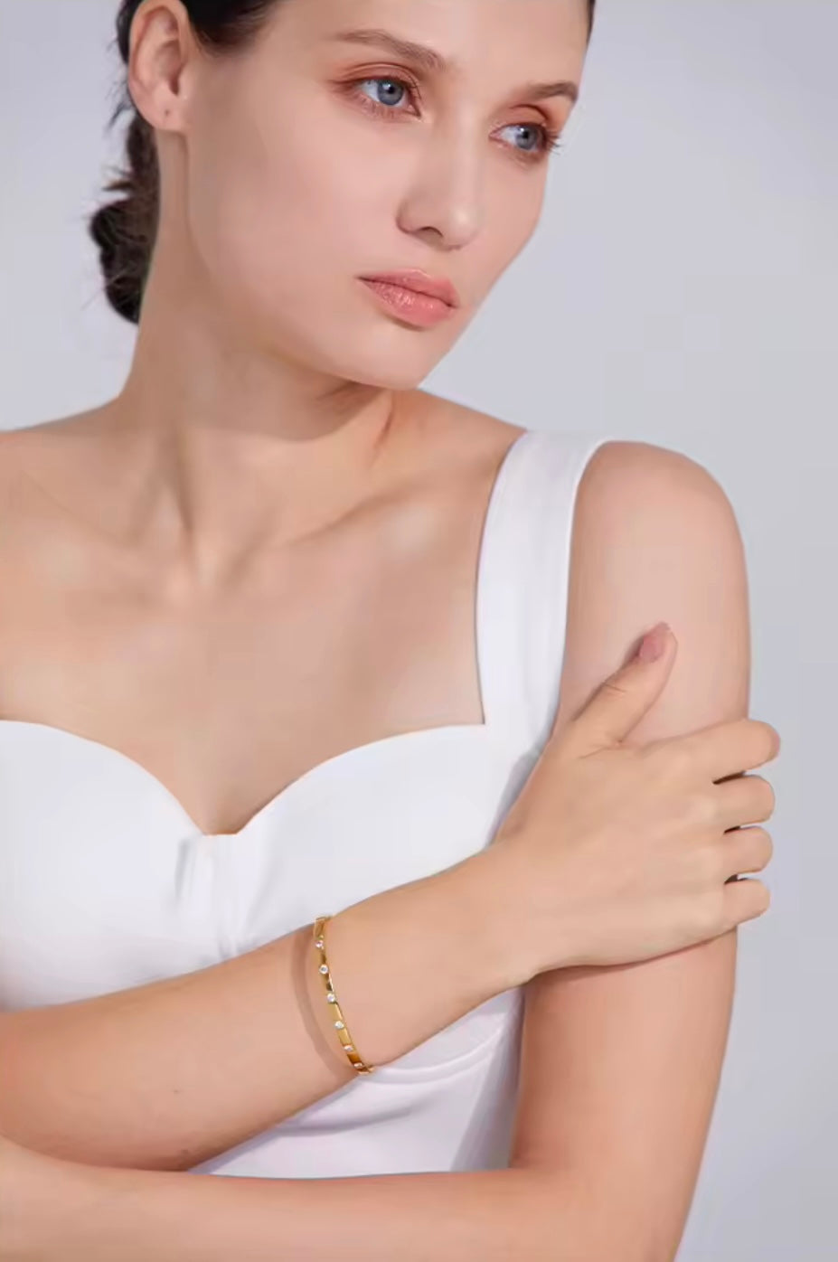 Infinity Bangle - 18K Gold Plated Bangle Bracelet for Women | ENNVY