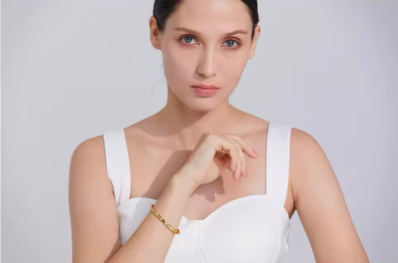 Infinity Bangle - 18K Gold Plated Bangle Bracelet for Women | ENNVY