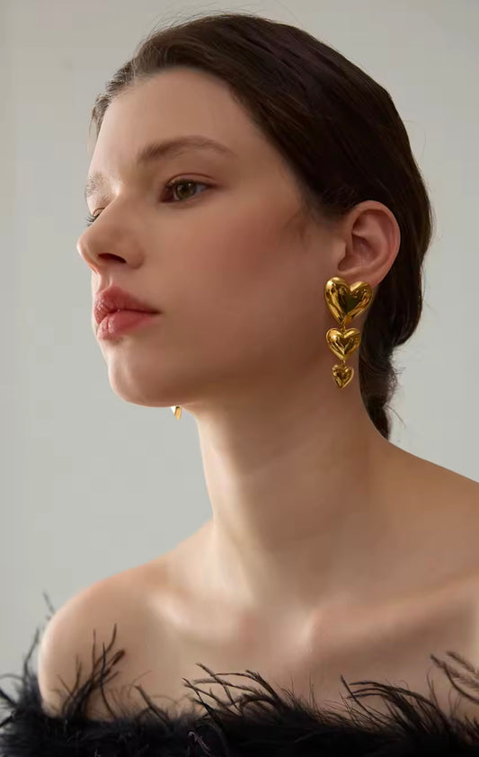 With Love, Always Drops - 18K Gold Plated Drop Earrings for Women | ENNVY