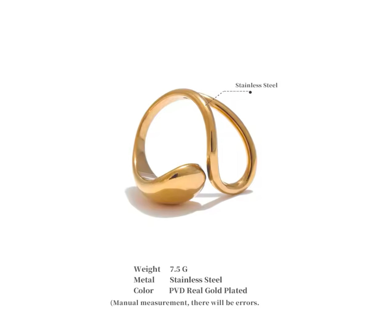 Iconically Me Ring - 18K Gold Plated Statement Ring for Women | ENNVY