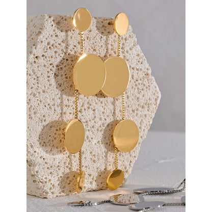 Scarlett Dangle Earrings - 18K Gold Plated Drop Earrings for Women | ENNVY