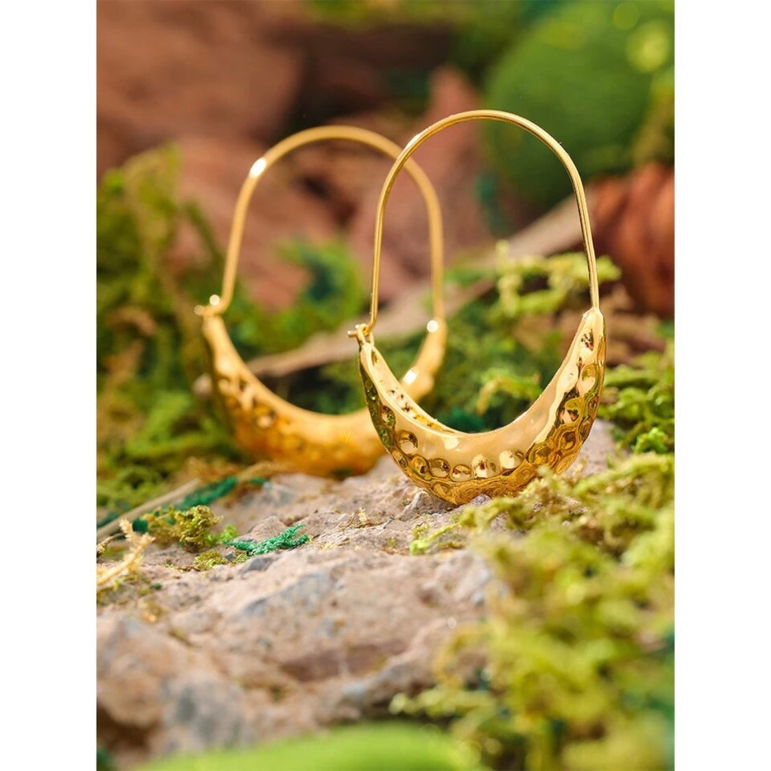 Riley Drop Earrings - 18K Gold Plated Hoop Earrings for Women | ENNVY