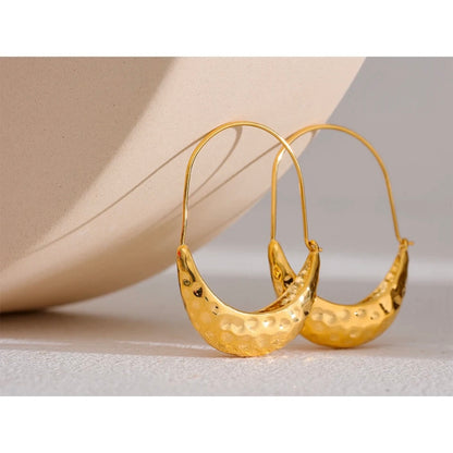 Riley Drop Earrings - 18K Gold Plated Hoop Earrings for Women | ENNVY