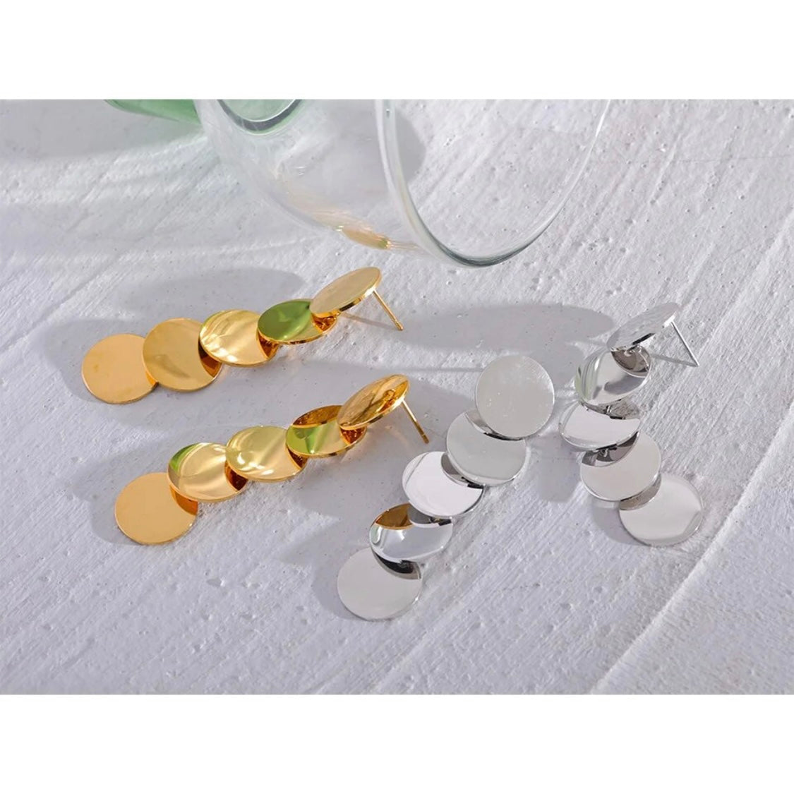 Chaya Dangle Earrings - 18K Gold Plated Drop Earrings for Women | ENNVY
