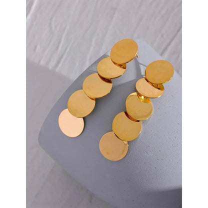 Chaya Dangle Earrings - 18K Gold Plated Drop Earrings for Women | ENNVY
