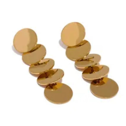 Chaya Dangle Earrings - 18K Gold Plated Drop Earrings for Women | ENNVY