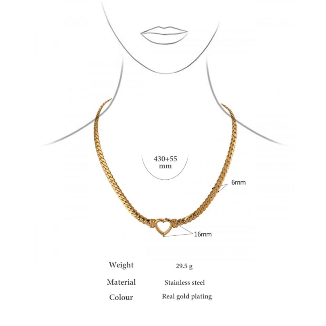 Love Necklace - 18K Gold Plated Necklace for Women | ENNVY
