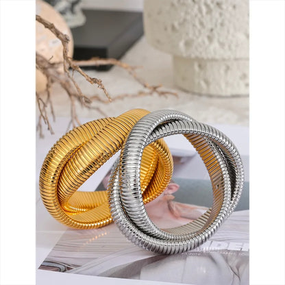 Zemora Bangle Bracelet - 18K Gold Plated Bangle Bracelet for Women | ENNVY