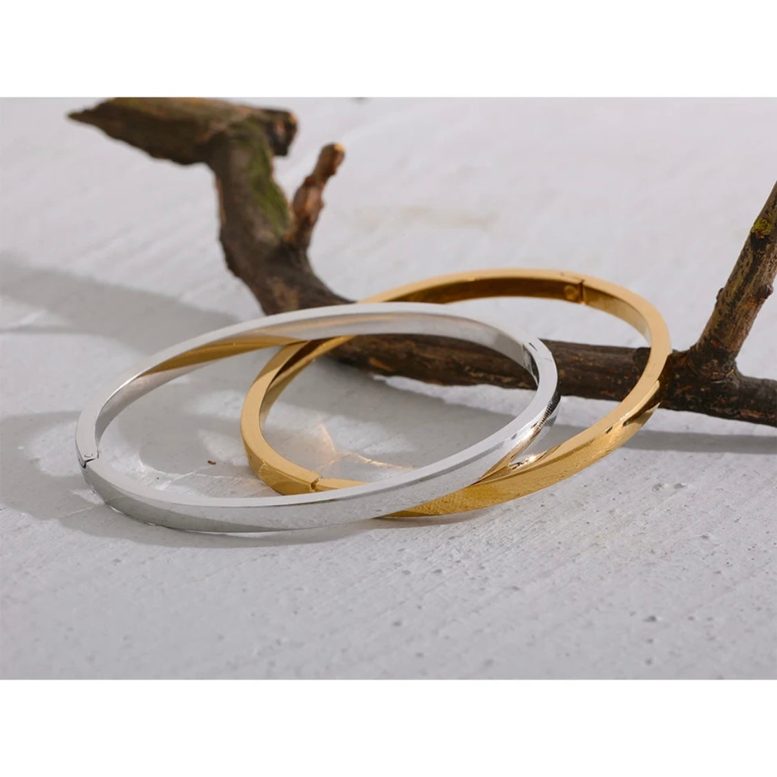 Destiny Bangles - 18K Gold Plated Bangle Bracelet for Women | ENNVY