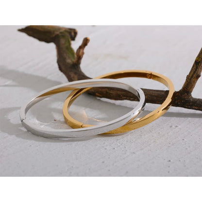 Destiny Bangles - 18K Gold Plated Bangle Bracelet for Women | ENNVY