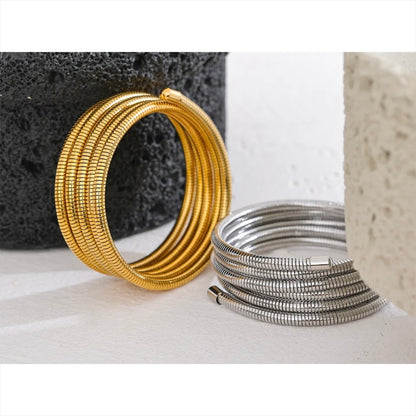 Rayne Multilayer Bracelet - 18K Gold Plated Bangle Bracelet for Women | ENNVY
