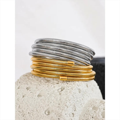 Rayne Multilayer Bracelet - 18K Gold Plated Bangle Bracelet for Women | ENNVY