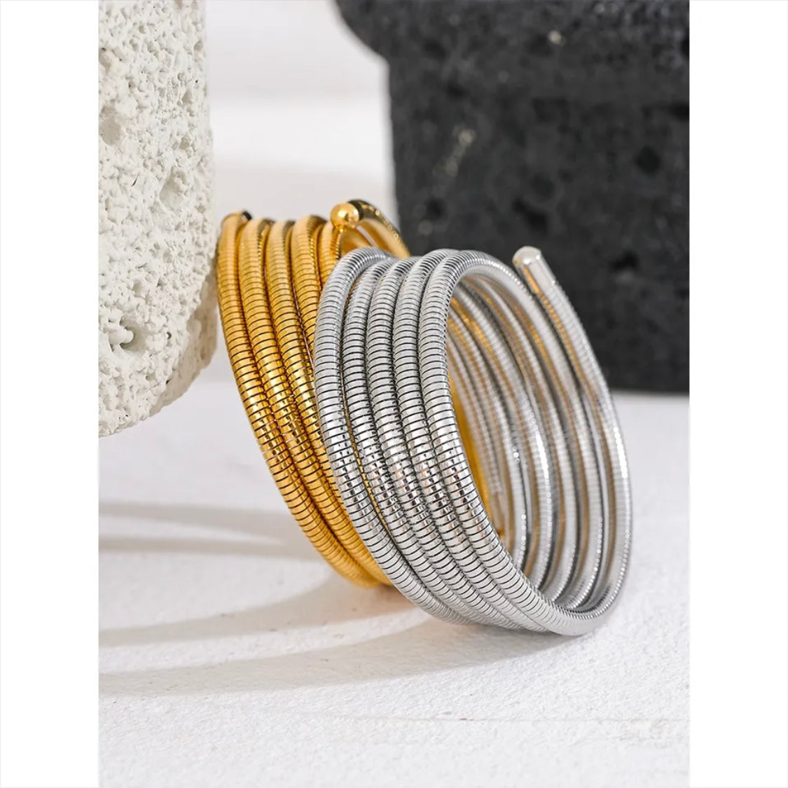 Rayne Multilayer Bracelet - 18K Gold Plated Bangle Bracelet for Women | ENNVY