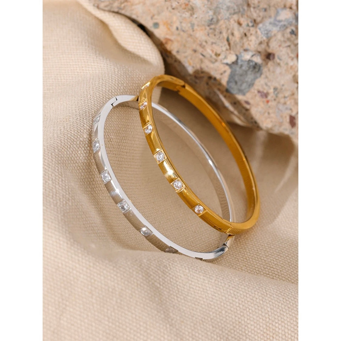Infinity Bangle - 18K Gold Plated Bangle Bracelet for Women | ENNVY