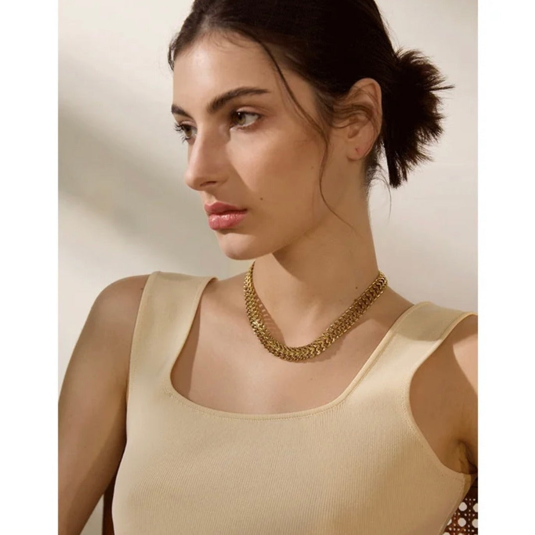 Bella Cuban Necklace - 18K Gold Plated Necklace for Women | ENNVY