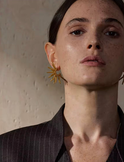 CenterStage Hoops - 18K Gold Plated Hoop Earrings for Women | ENNVY