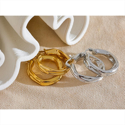Heidi Hoops - 18K Gold Plated Hoop Earrings for Women | ENNVY
