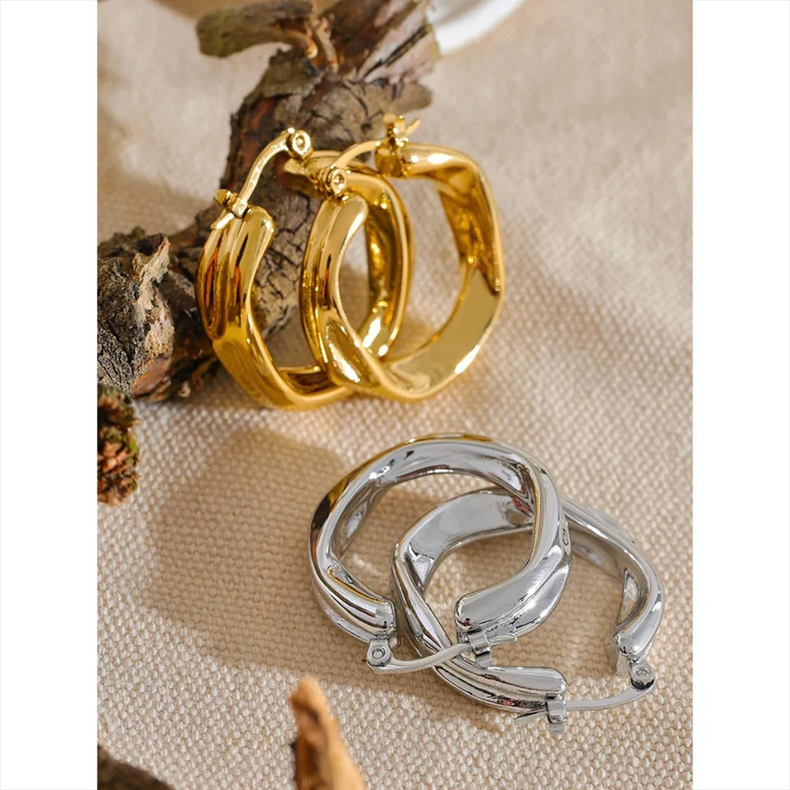 Heidi Hoops - 18K Gold Plated Hoop Earrings for Women | ENNVY