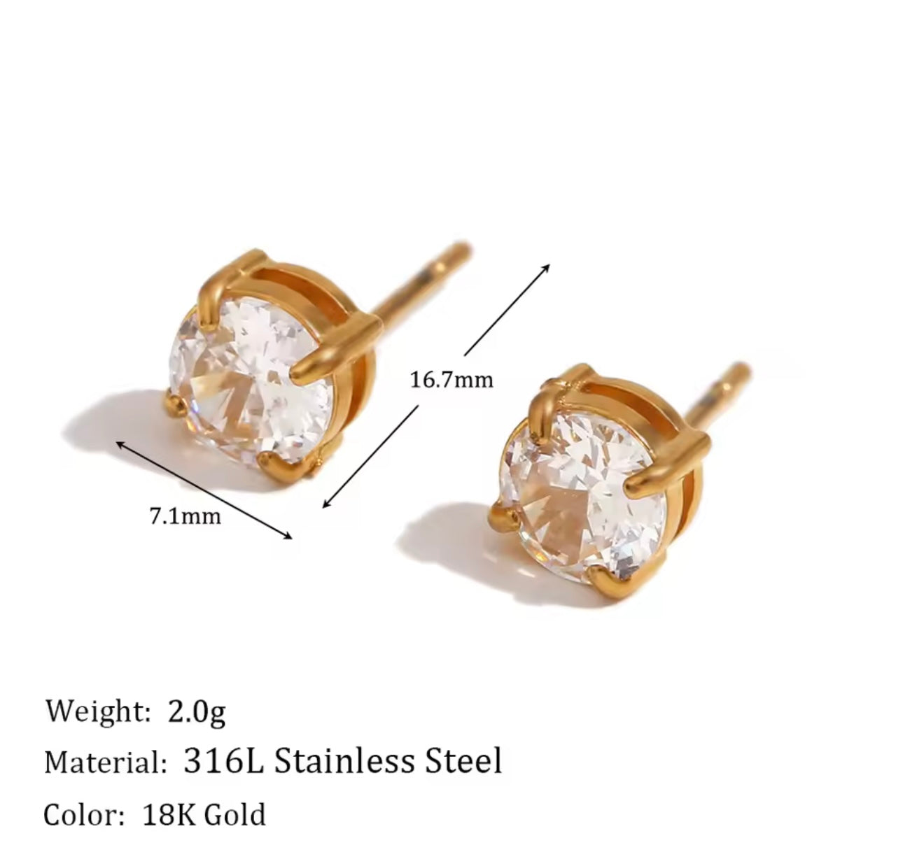 Pretty Without Permission Studs