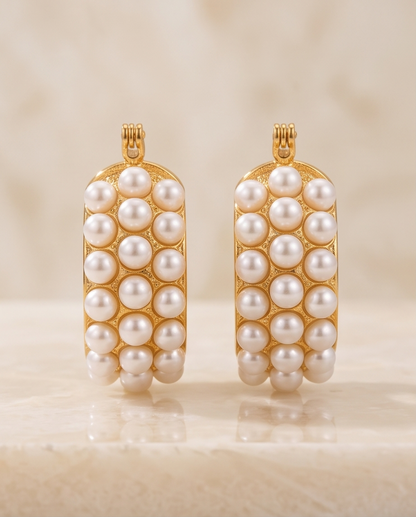 Pearls, Period. Hoops