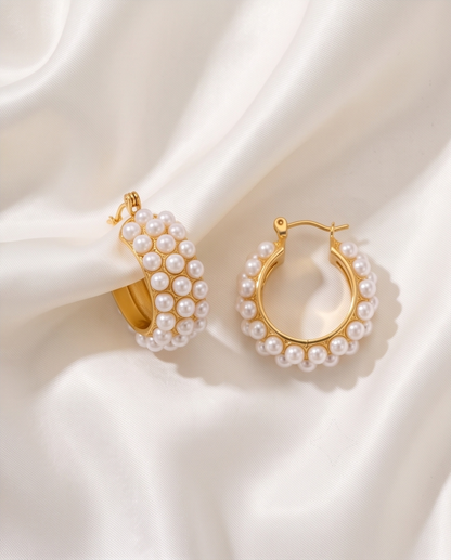 Pearls, Period. Hoops