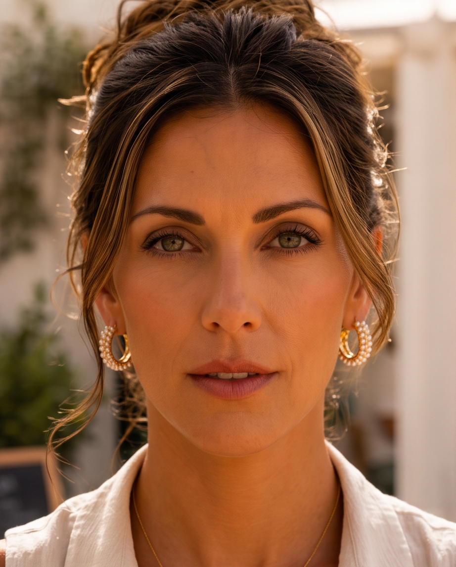 Pearls, Period. Hoops
