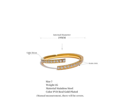 Simply Flawless Ring - 18K Gold Plated Statement Ring for Women | ENNVY