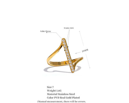 Cut Different Ring - 18K Gold Plated Statement Ring for Women | ENNVY