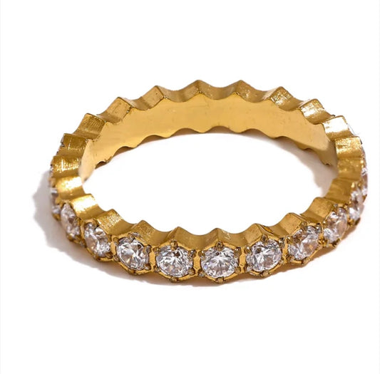 Stacked Intentions Ring - 18K Gold Plated Statement Ring for Women | ENNVY