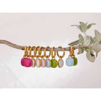 Bailey Drop Hoops - 18K Gold Plated Hoop Earrings for Women | ENNVY