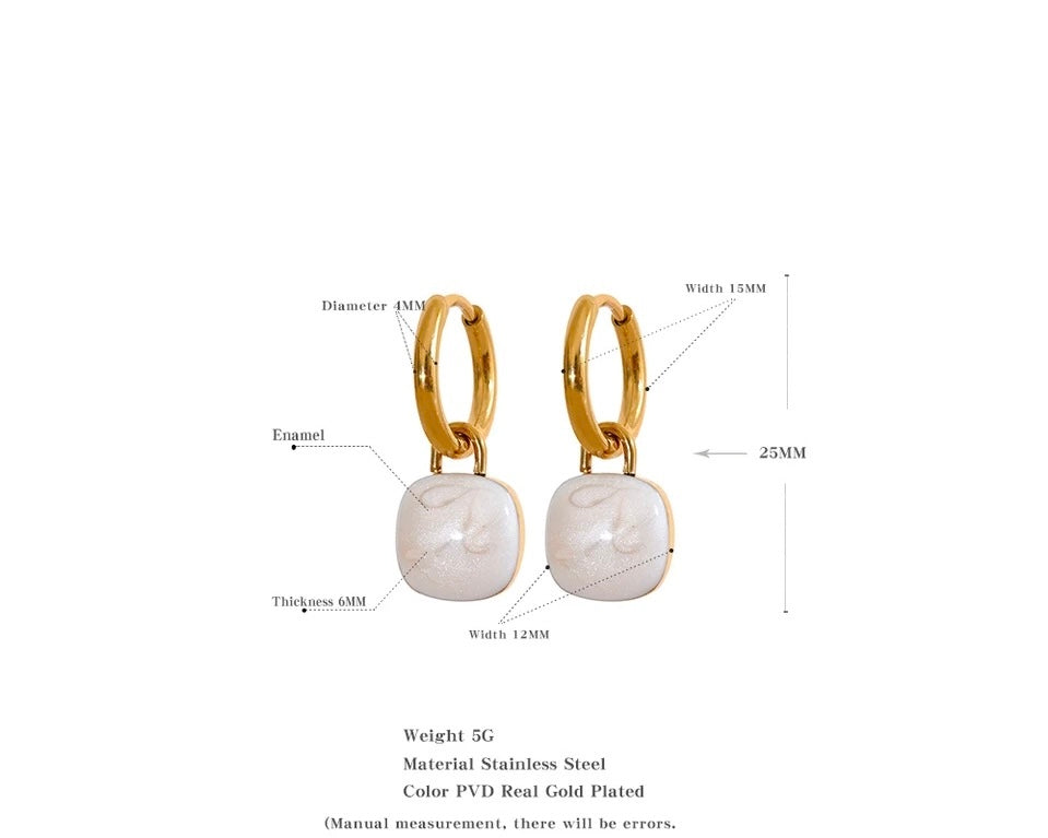 Bailey Drop Hoops - 18K Gold Plated Hoop Earrings for Women | ENNVY