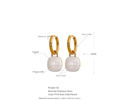 Bailey Drop Hoops - 18K Gold Plated Hoop Earrings for Women | ENNVY