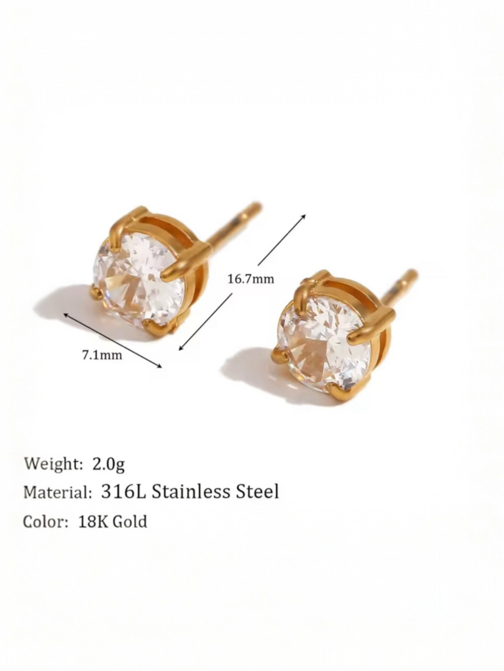 Pretty Without Permission Studs