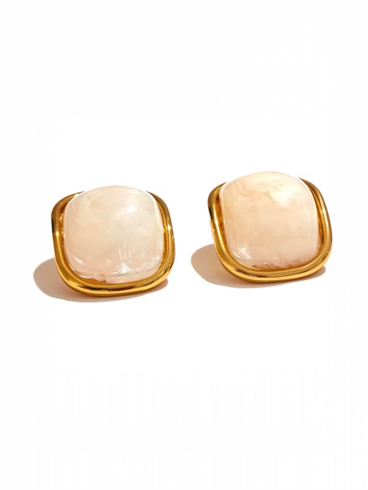 The Sophistiqué Studs - 18K Gold Plated Stud Earrings for Women | ENNVY