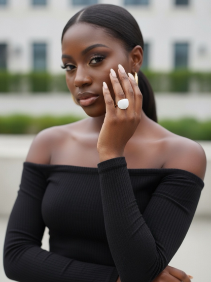 She's So Classy Ring - 18K Gold Plated Statement Ring for Women | ENNVY