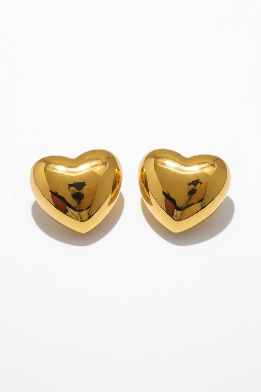 Locked in Love Studs - 18K Gold Plated Stud Earrings for Women | ENNVY