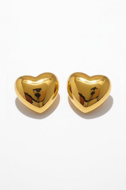 Locked in Love Studs - 18K Gold Plated Stud Earrings for Women | ENNVY