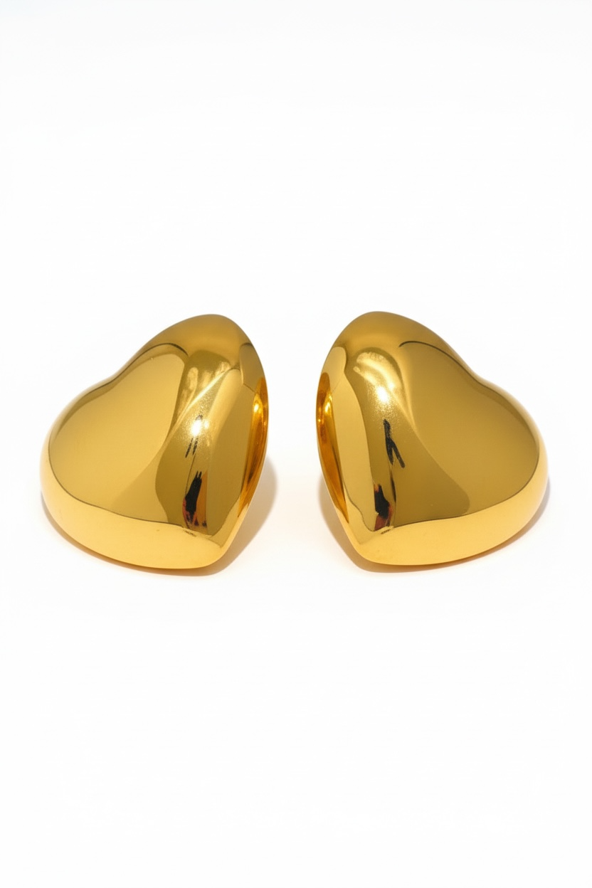Locked in Love Studs - 18K Gold Plated Stud Earrings for Women | ENNVY
