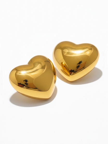Locked in Love Studs - 18K Gold Plated Stud Earrings for Women | ENNVY