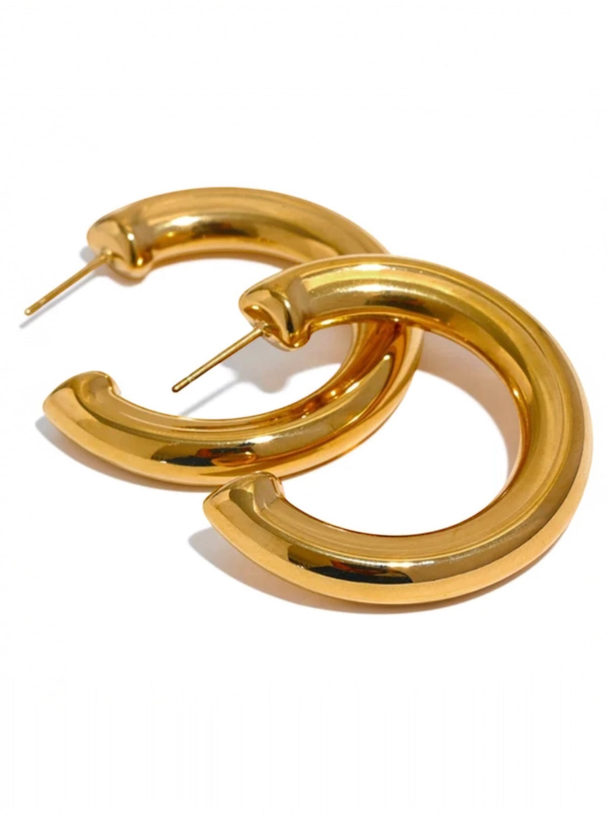 Never Basic Hoops - 18K Gold Plated Hoop Earrings for Women | ENNVY