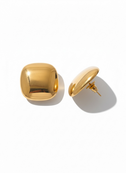 Demi Noir Studs - 18K Gold Plated Stud Earrings for Women | ENNVY