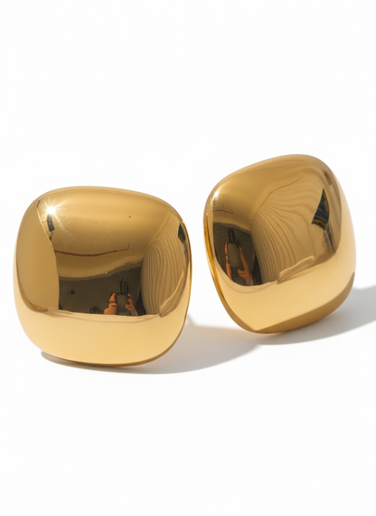 Demi Noir Studs - 18K Gold Plated Stud Earrings for Women | ENNVY