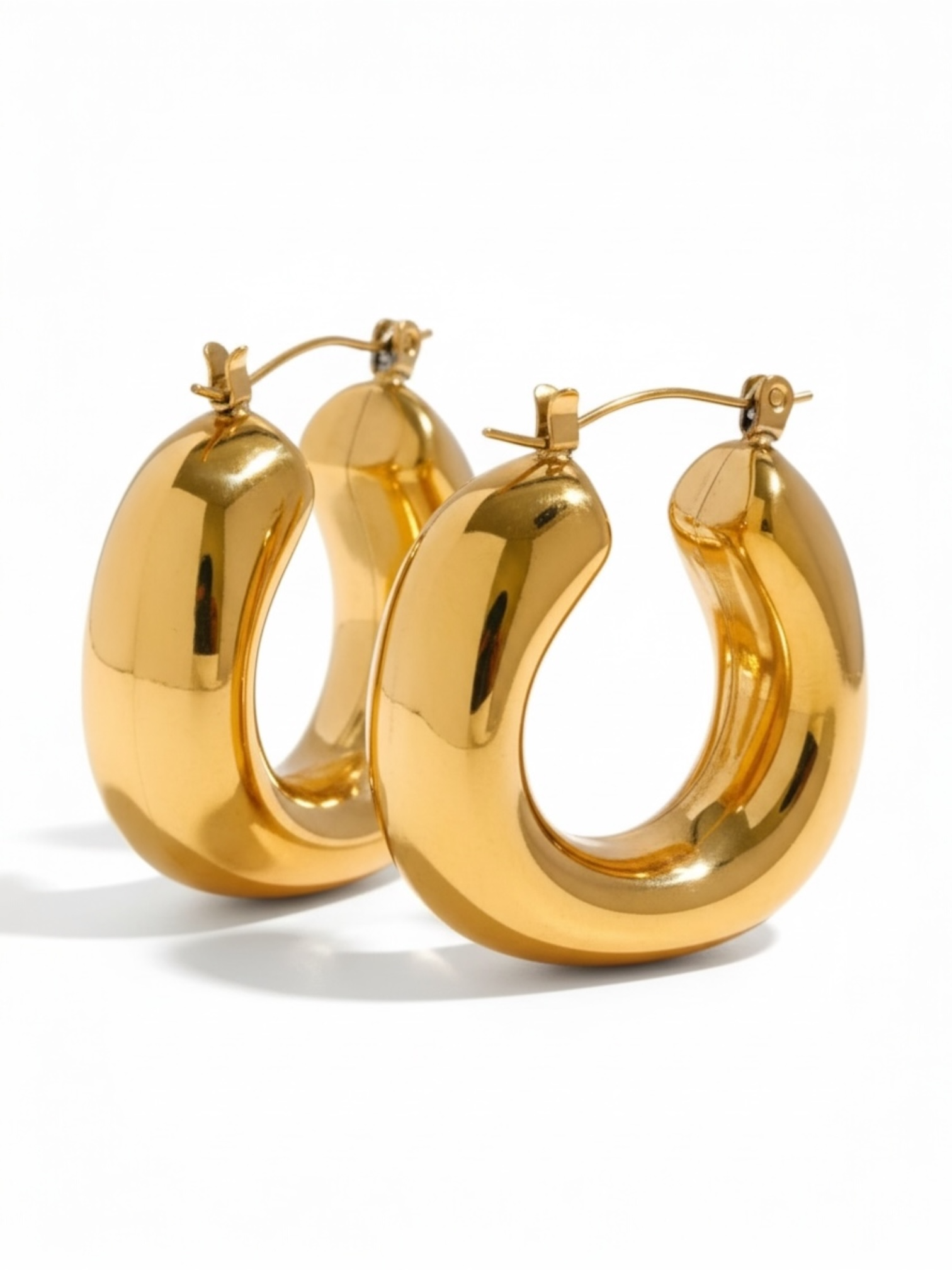 Own the Room Hoops - 18K Gold Plated Hoop Earrings for Women | ENNVY