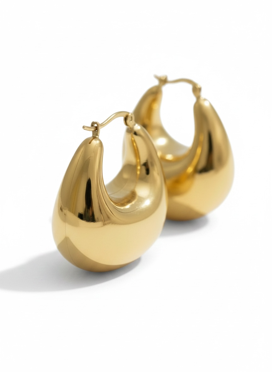 Bold Hoops - 18K Gold Plated Hoop Earrings for Women | ENNVY