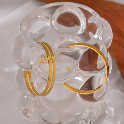 Alohi Hoops - 18K Gold Plated Hoop Earrings for Women | ENNVY