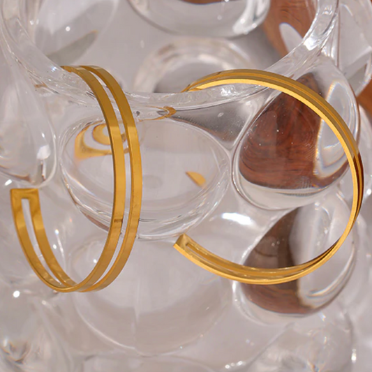 Alohi Hoops - 18K Gold Plated Hoop Earrings for Women | ENNVY