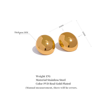 Nova Studs - 18K Gold Plated Stud Earrings for Women | ENNVY