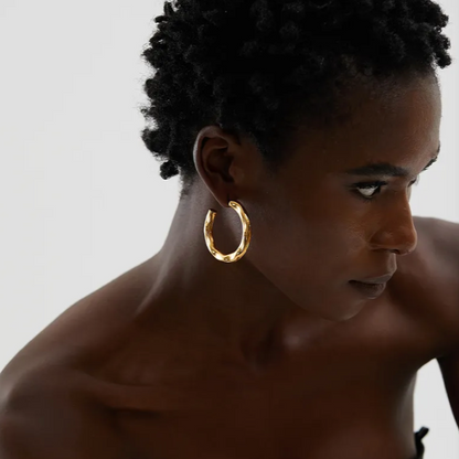 Celeste Hoops - 18K Gold Plated Hoop Earrings for Women | ENNVY
