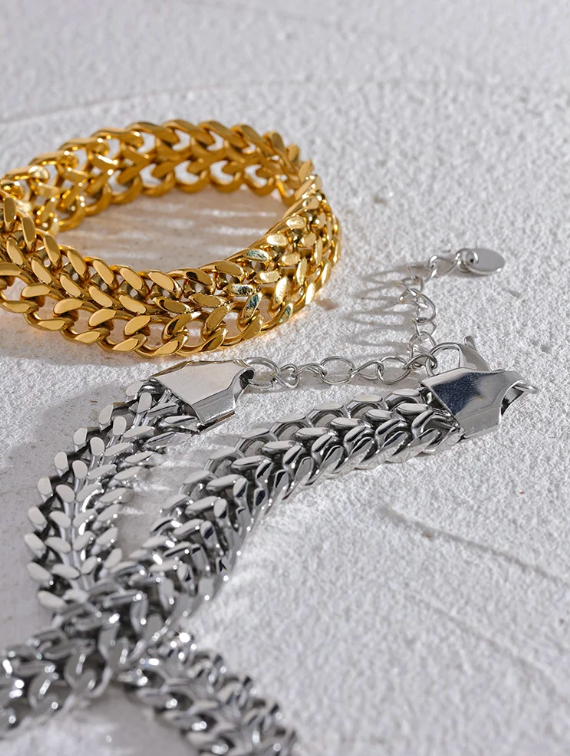 Bella Cuban Bracelet - 18K Gold Plated Chain Bracelet for Women | ENNVY