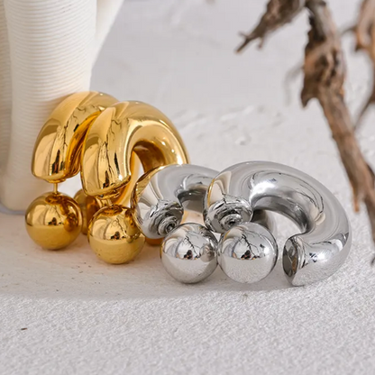 Because I Can Hoops - 18K Gold Plated Hoop Earrings for Women | ENNVY